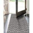 thumbnail image 5 of Unique Loom Eco Trellis Collection Area Rug - Osage (2' x 8' Runner Charcoal Ivory), 5 of 12