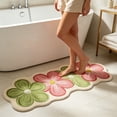 thumbnail image 6 of Flower Bath Mat Soft Plush Non Slip Absorbent Washable Bathroom Rug Home Decor, 6 of 7