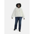thumbnail image 2 of Time and Tru Women's and Women's Plus Faux Fur Hoodie Jacket, Sizes XS-2X, 2 of 5