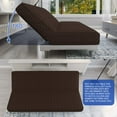 thumbnail image 5 of XYMHUN Armless Futon Cover Stretch Futon Slipcovers with Elastic Bottom Dark Coffee, 5 of 7
