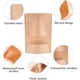 thumbnail image 5 of 100 Pcs Kraft Bags with Stand Up and Zipper in Clear Plastic, 5 of 5