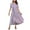 Purple, variant on LOVZFMLL Summer Dresses for Women Short Sleeve A-Line Maxi Dresses Casual Floral Boho T-Shirt Dresses Flowy Beach Sundresses with Pockets Light Purple B S