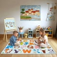 thumbnail image 5 of SARAG Children's Rug Animal Alphabet Rug, Educational Learning Rug, For Children's Play Area Alphabet Rug for Bedroom Playroom Nursery, Blue, 3x4 Feet, 5 of 8
