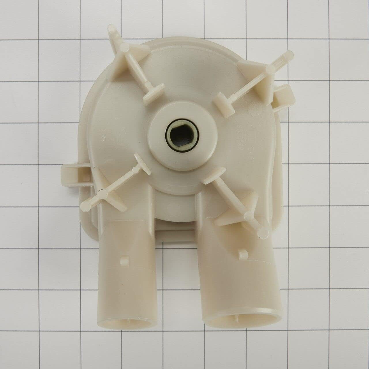 Whirlpool WP3363394 Genuine OEM Top Load Washer Drain Pump Replacement Part – Replaces 3363394, 8235, 64076, 63347, 62516, 3352492, 3348015, 21024