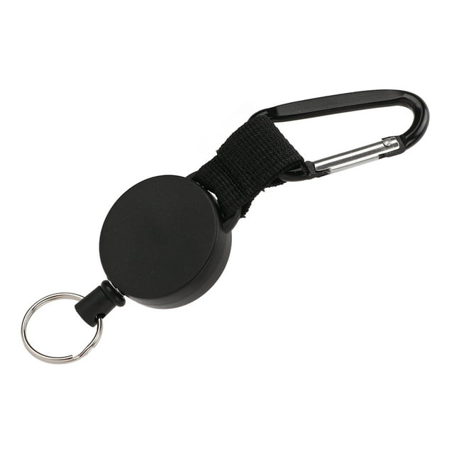 LANYARD CADENA DE LLAVE RETRÁCTILL CORABINADOR DE SERVICIO PESADO LLAVE Keychain Beleta de Llavero Coros de Cordel Con Alambre de Acero