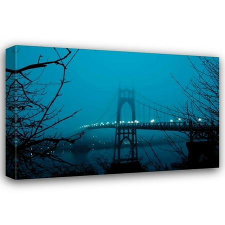 Erin Berzel 24x17 Gallery Wrapped Canvas Wall Art Titled - St. Johns Bridge II