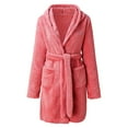 thumbnail image 4 of Terry Cloth Robes For Women Women Womens Bath Robe Long Robe Bath Home Clothes, Plush, Pockets Women Robe Women Bathrobe Womens Pink Bathrobe, 4 of 7