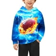 thumbnail image 4 of WAYUTE Girls Sweatshirt Sports Athletic Long Sleeve Hooded Sweatshirt with Cool Football Graphic for Fall Winter Casual Outdoor Wear, 4 of 5