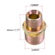 thumbnail image 2 of Accesorio de tubo reductor - Niple hexagonal reductor - 3/4 X 1/2 conector macho BSP con acabado de zinc 2 piezas, 2 of 3