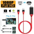 thumbnail image 1 of 1080P HD HDMI Mirroring Smart Cable Phone to TV For iPhone/iPad/Android/Samsung, 1 of 1