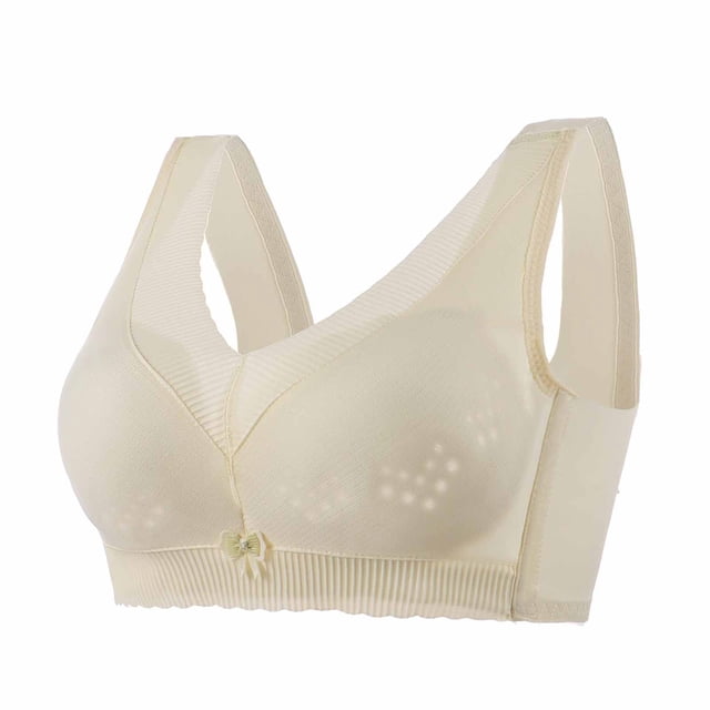 Timegard Bras for Women Full Coverage No Underwire Comfortable Everyday Low Back Bralette with Support