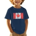 thumbnail image 1 of T-Shirt Drapeau Canadien Filles Drapeau Canadien Feuille d'Érable Imprimée Col Rond Manches Courtes Tee Enfants Fête Nationale Décontracté Patriotic 1st July Patriotic Feuille d'Érable Canadienne Graphique Manches Courtes Tee, 1 of 5