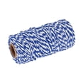 thumbnail image 1 of Unique Bargains Twine Packing String Wrapping Cotton Twine 100M Dark Blue and White Rope for Gift Wrapping Twine, 1 of 1