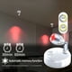 thumbnail image 4 of Pack de 2 Luces de Pared de 360° para Interiores con Control Remoto | Luz Ambiental Rgb con 13 Colores | Funciona con Pilas | 3 Modos de Iluminación | Temporizador | Montaje Adhesivo para Pasillos, D, 4 of 6