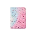 thumbnail image 2 of CQCYD Cute Furry Plush Cover Notebook, Soft Fluffy Hardcover Diary Journal, Gradient Star Pattern Lined Writing Book, Stationery for Daily Notes and Personal Journaling, 2 of 6