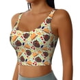 thumbnail image 2 of Balery Thanksgiving Sujetadores deportivos con espalda cruzada para mujer, acolchados, sin costuras, de alto impacto, ideales para yoga, gimnasio, entrenamiento y fitness.-, 2 of 8