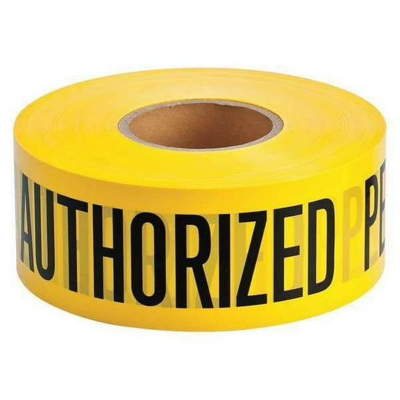 Manufacturer Varies Barricade Tape, Yellow, 1,000 ft L, 3 in 91462
