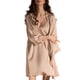 thumbnail image 1 of Conjunto de 2 piezas de camisón de satén con bata para mujer, camisón sexy de encaje, camisón sin mangas, 1 of 7