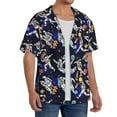 thumbnail image 3 of Disketp Men's Hawaiian Astronauts in sport Print Shirts Button Down Holiday Beach Shirts-Medium, 3 of 5