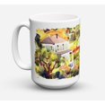 thumbnail image 1 of "Caroline's Treasures 6046CM15 Houses Taza de café de cerámica apta para lavavajillas, apta para microondas, 15 oz, multicolor" Caroline's Treasures 6046CM15, 1 of 1