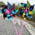 thumbnail image 3 of JUNTEX 20pcs Birthday Party Decorative Wind Spinner House Backyard Decor Color Assorted, 3 of 16
