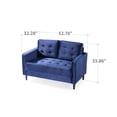 thumbnail image 3 of Ember Interiors Benton 2-Seater Loveseat, Navy, 3 of 12
