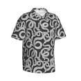 thumbnail image 2 of Fotbe Snake Hawaiian Shirt for Men Unisex Summer Beach Casual Short Sleeve Cotton Linen Button Down Shirts-X-Large, 2 of 9