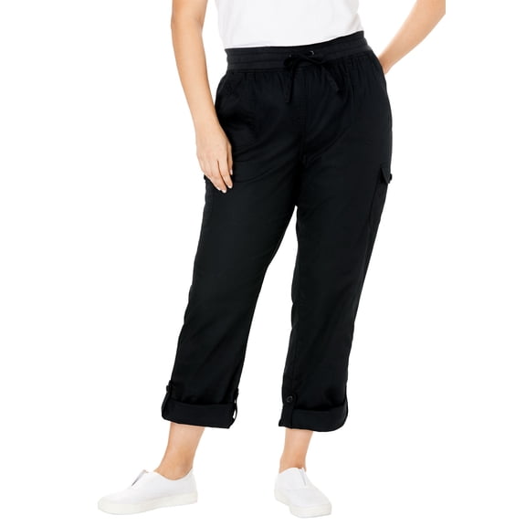 Woman Within Plus Size Convertible Length Cargo Pant