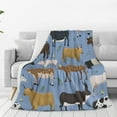 thumbnail image 2 of Kids Cute Cow Print Cartoon Throw Blanket for Boys and Girls 50"X40" Blanket with Cows on It Suitable for All Season, 2 of 4