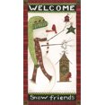thumbnail image 2 of Shamp, Cindy 12x18 White Modern Wood Framed Museum Art Print Titled - Welcome Snow Friends, 2 of 4