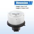 thumbnail image 6 of Unique Bargains 1Pcs AC Heater Blower Motor HVAC No.89019321 for Chevrolet Silverado 2500 HD Classic 2007, 6 of 7