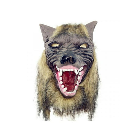 Topumt Wolf Head Halloween Full Face Mask Horror Masquerade Props Cosplay