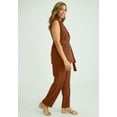 thumbnail image 2 of Jessica London Women's Plus Size Belted Crepe Vest Set, 2 of 3