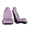 thumbnail image 3 of Yiaed Purple Butterflies Floral Print Car Seat Covers,Universal Auto Seats Protector Fits for Car,SUV Sedan,Truck,Automotive Seat Covers & Accessories-1, 3 of 9
