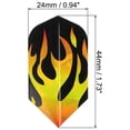thumbnail image 2 of Uxcell Slim Dart Flights, 5 Pack PET Dart Accessories, Black Yellow, 2 of 5