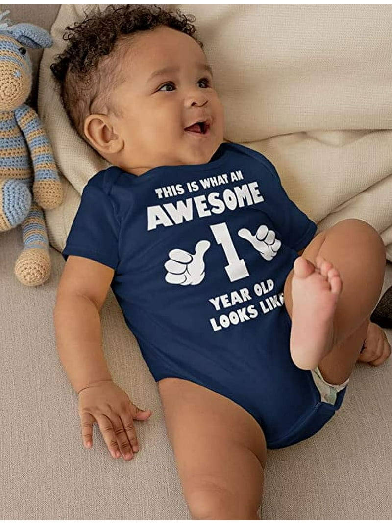 Tstars Boys' First Birthday Bodysuit - Cute \, image size:800x1067