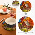 thumbnail image 3 of SKYSONIC 2 pcs Autumn Country Landscape Pot Holders Trivets, Heat Resistant Trivets,Oil Painting Horse Cotton Thread Weave Mats for Hot Pads Pans Pot Bowl Teapot, 3 of 7