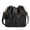 Black, variant on PU Leather Bucket Bags and Purses for Women Drawstring Hobo Shoulder Handbags olid Color Single Shoulder Women's Tassel Messenger Drawstring Crossbody Bag with Chain Strap