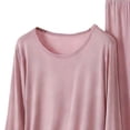 thumbnail image 3 of Censtreet Women’s Pajamas Set Long Sleeve Sleepwear with Long Pants Soft Modal Loungewear Pj Set, 3 of 5