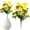 Yellow, variant on Artificial Azalea Single Stem Realistic Fake Flowers for Outdoor Indoor Garden Home Wedding Patio Decoration