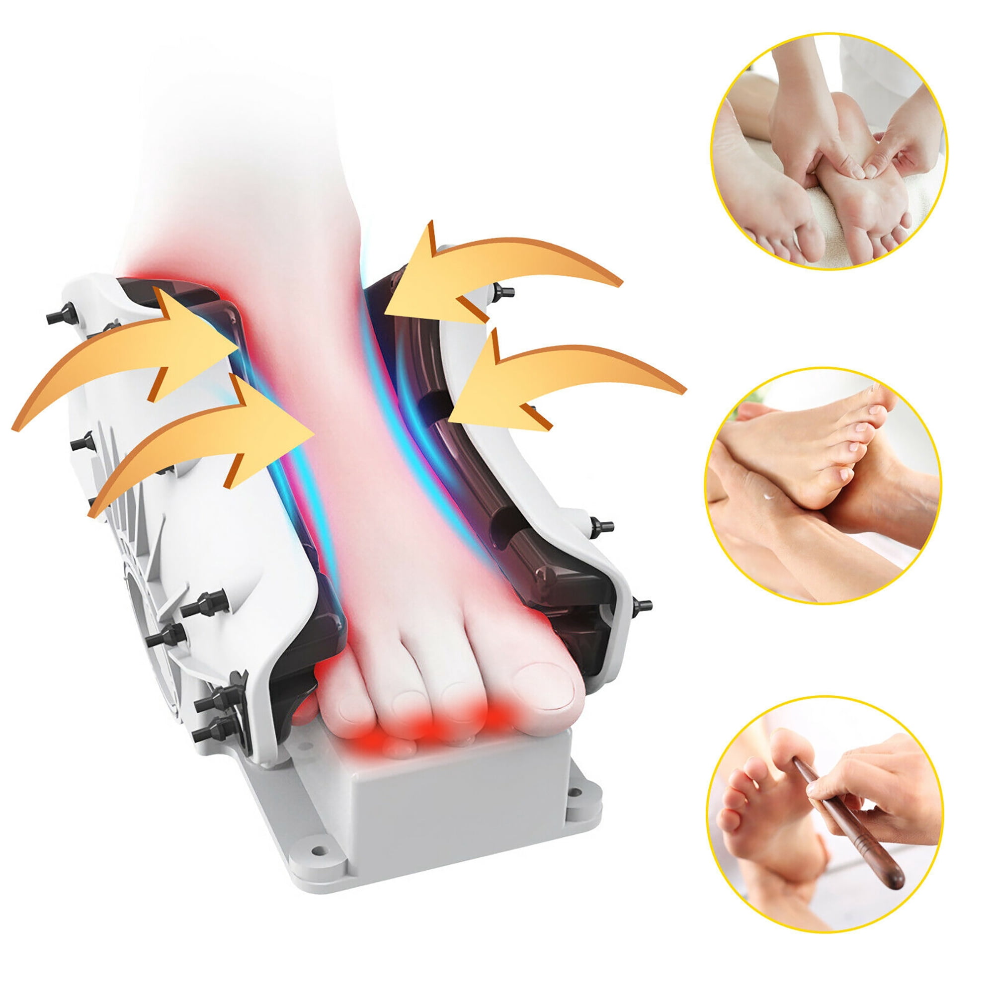 Costway Shiatsu Foot Massager Kneading and Rolling Leg Calf Ankle with Remote Gray