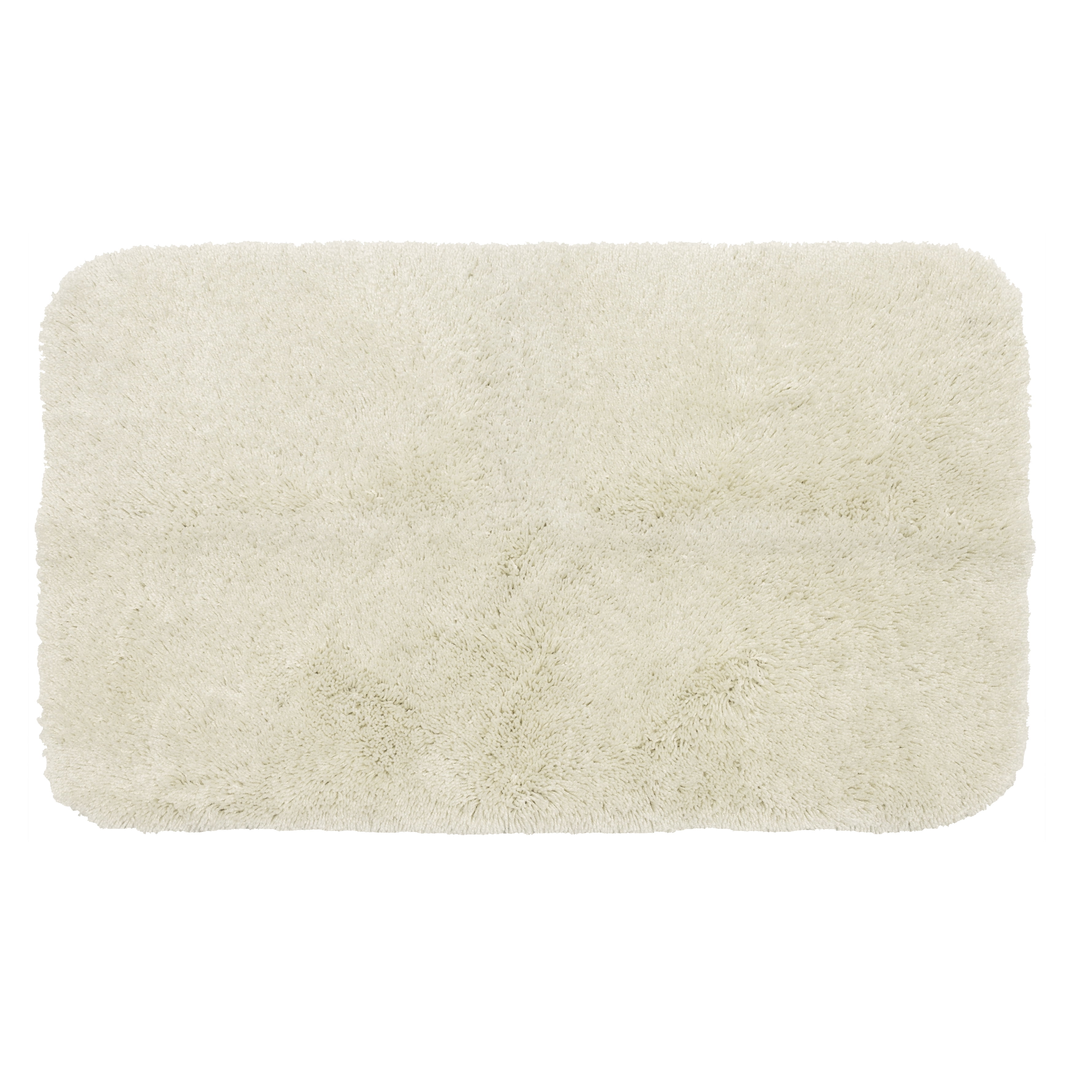 Mainstays Performance Polyester Bath Rug, Artic White, 19.5" x 34