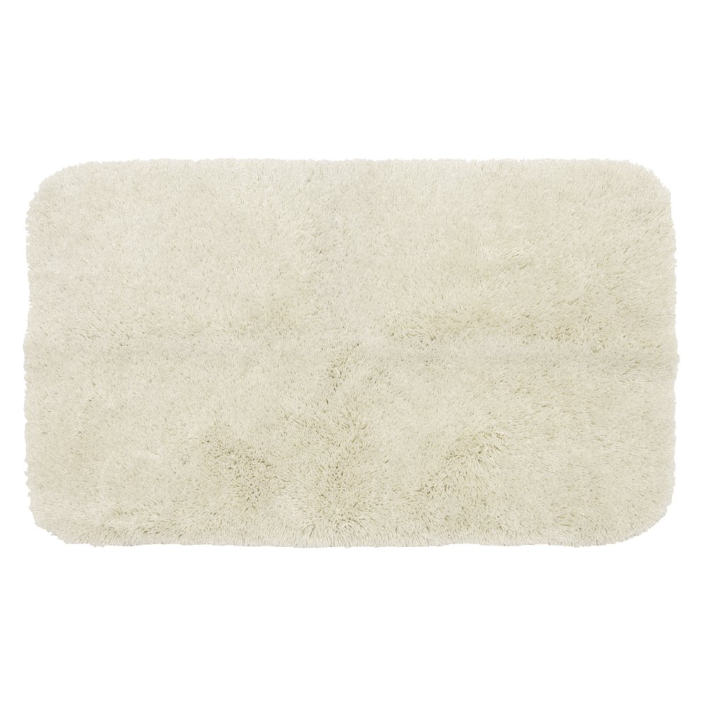 Mainstays Performance Polyester Bath Rug, Artic White, 19.5" x 34