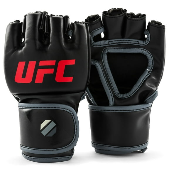 UFC Ground Game MMA Gloves - S/M, Black - Grappling and Striking MMA Training Gear for Beginner to Intermediate Fighters