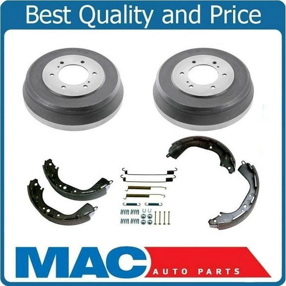 Fits 1998-2004 Nissan Frontier 2.4L Rear Wheel Drive Rear Brake Drums Springs
