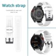 thumbnail image 2 of Correa de silicona para reloj Garmin Fenix 6X 6 6S Pro Kuymtek 5X 5 5S 7X 7 7S 3HR accesorios de repuesto 22mm, 2 of 7