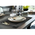 thumbnail image 2 of More Décor Dining Table Placemats, Washable Heat-Resistant PVC Vinyl Table Mats for Dining Room and Kitchen, Anti-Slip - Set of 4 -Black, 2 of 6