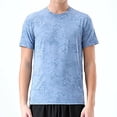 thumbnail image 6 of Ohufall Men's Athletic T-shirts Crewneck Plus Size Print Tees Short Sleeve Quick Dry Summer Tee Tops, 6 of 8