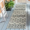 thumbnail image 3 of SAFAVIEH Veranda Luwig Southwestern Indoor/Outdoor Area Rug, 4' x 5'7", Beige/Grey, 3 of 10