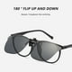 thumbnail image 5 of Clip On Sunglasses Rimless Clips Onto Nearsighted Glasses for Men Women, 5 of 5